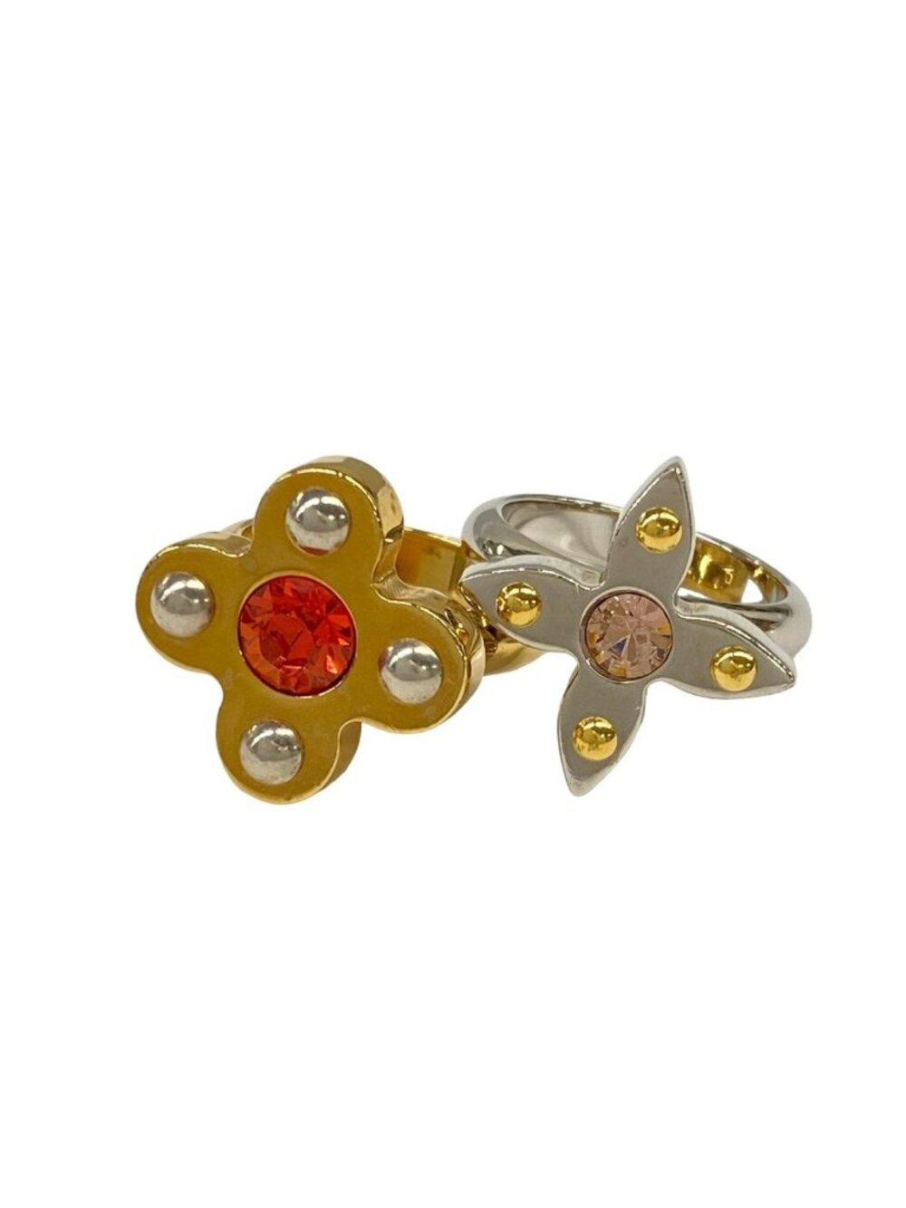 Louis Vuitton Ring M Bague Love Letters Gold Silver Point